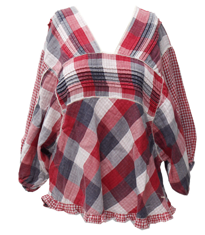 Easel 3/4 Plaid Shirt