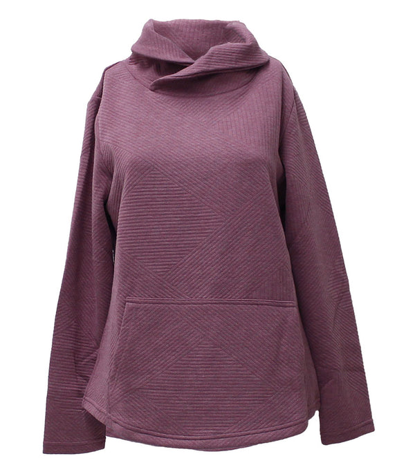 Stillwater Supply Co. Ladies Ruby Quilted Crossover Cowl Pullover