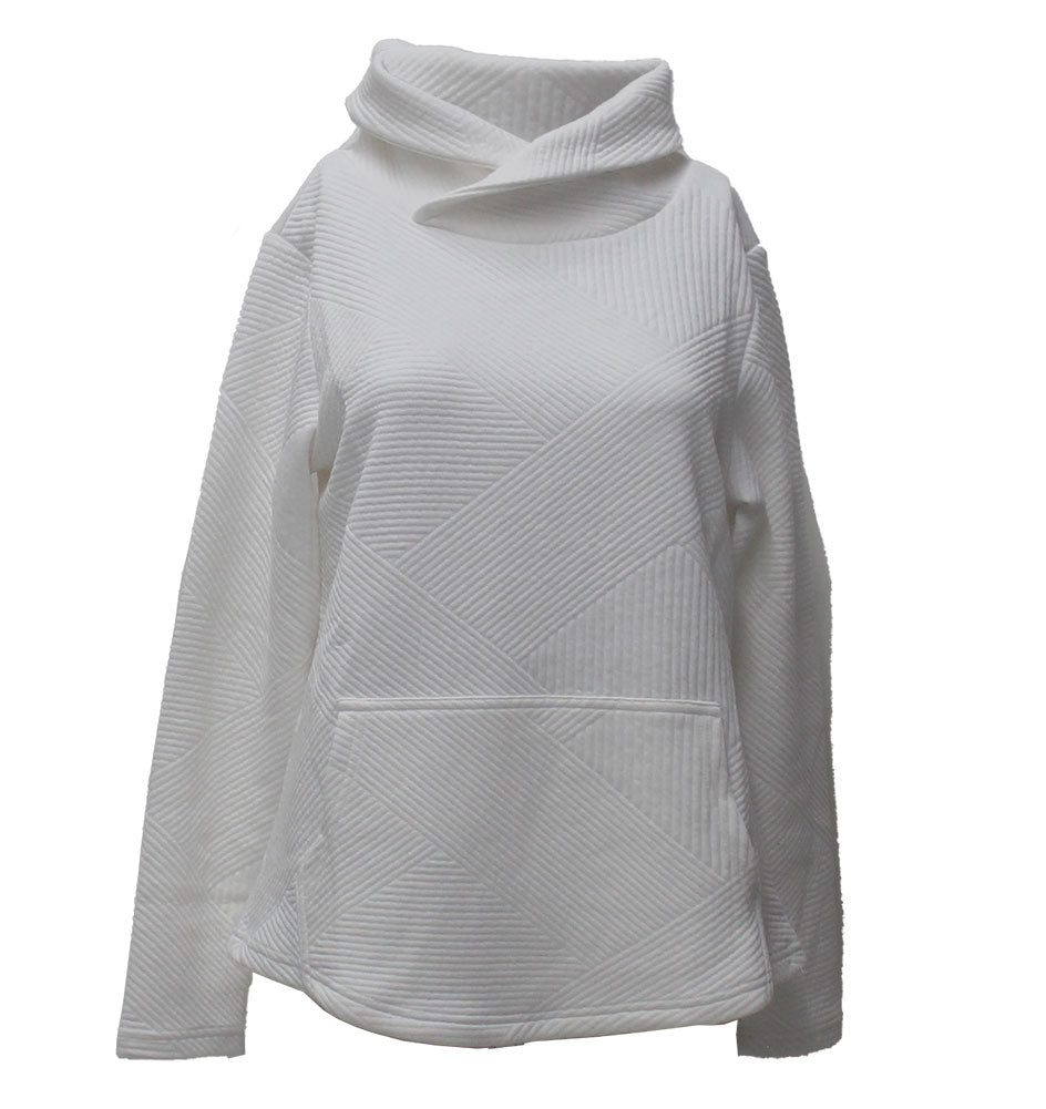 Stillwater Supply Co. Ladies Ruby Quilted Crossover Cowl Pullover