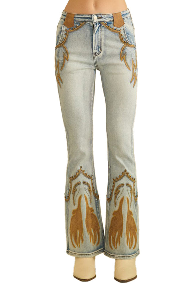 Oli & Hali Washed Eyelet Studs Jeans