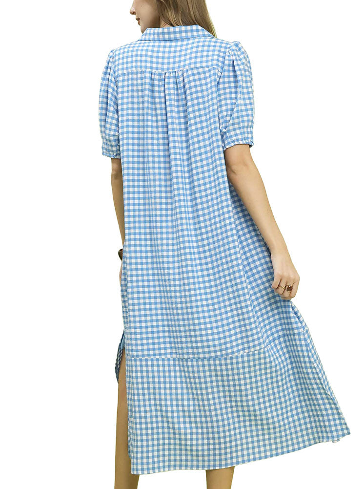 Umgee USA Gingham Midi Dress