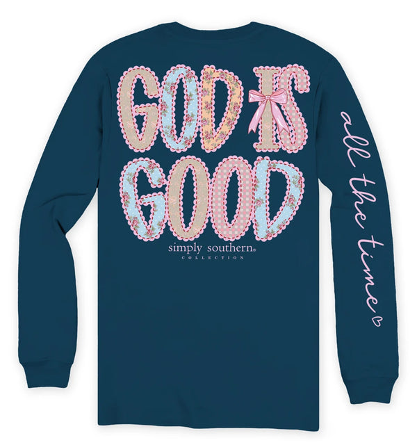 Simply Southern God Is Good Long Sleeve Graphic T-Shirt