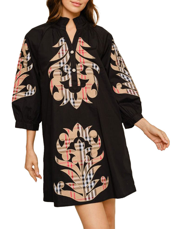 Jodifl Check Baroque Shift Dress