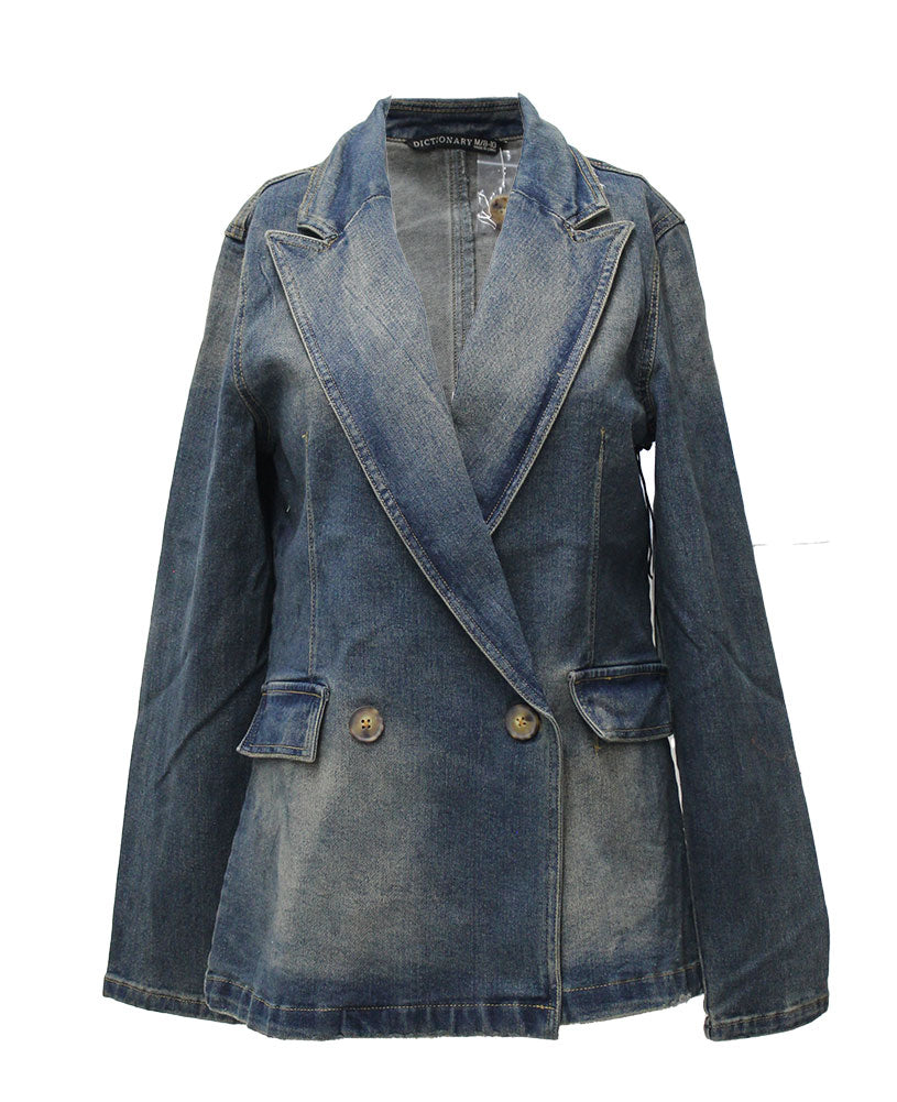 Dictionary Women's Denim Blazer