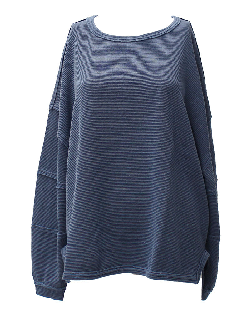 JOA Women's Exposed Seam Long Sleeve Knit Top