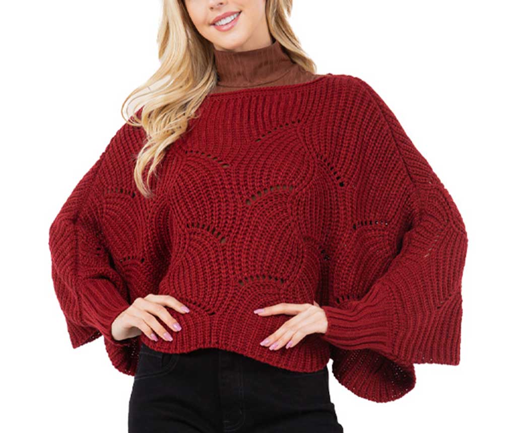 Magic Scarf Sweater Poncho