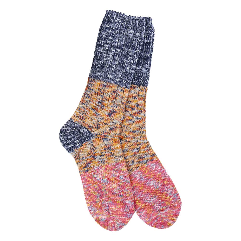 Worlds Softest Socks Weekend Ragg Crew Colorblock