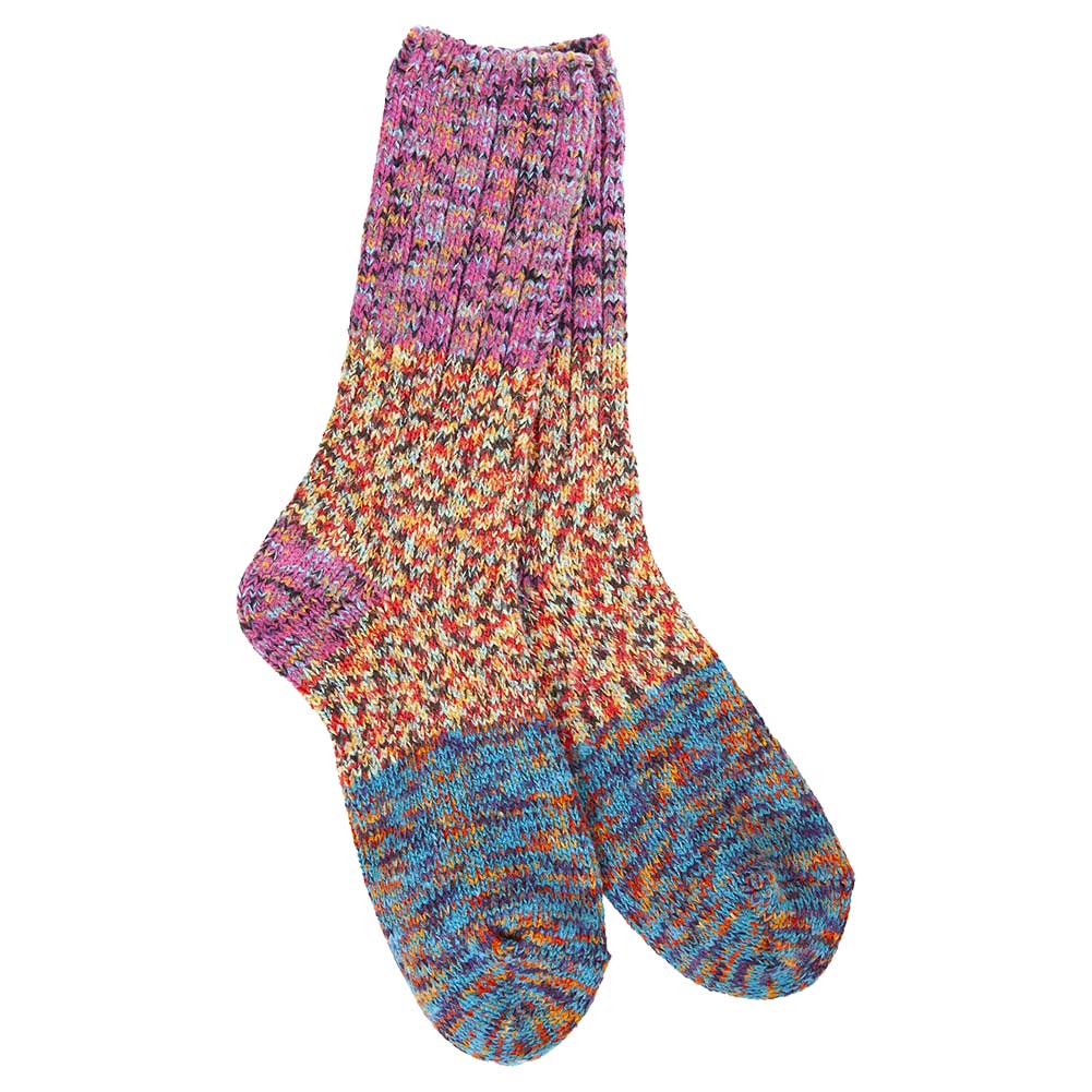 Worlds Softest Socks Weekend Ragg Crew Colorblock