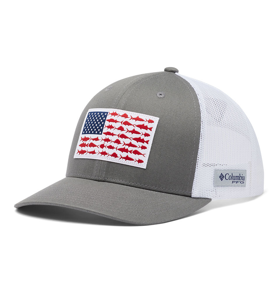 Columbia Sportswear PFG Fish Flag Mesh Snap Back