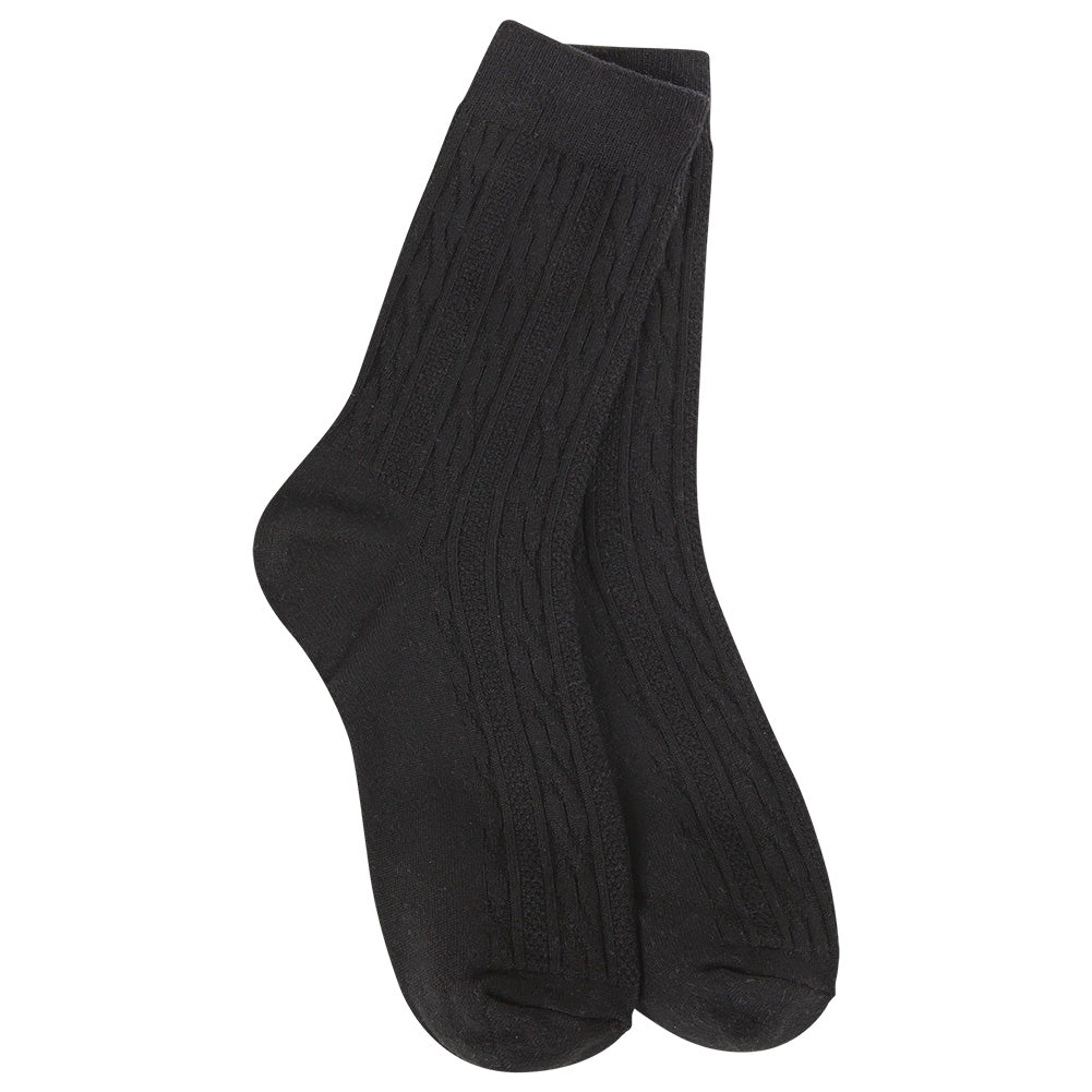 Worlds Softest Socks Weekend Cable Mini Crew