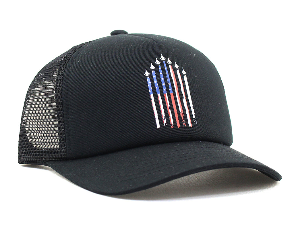 Wolverine American Flag Jets Trucker Cap
