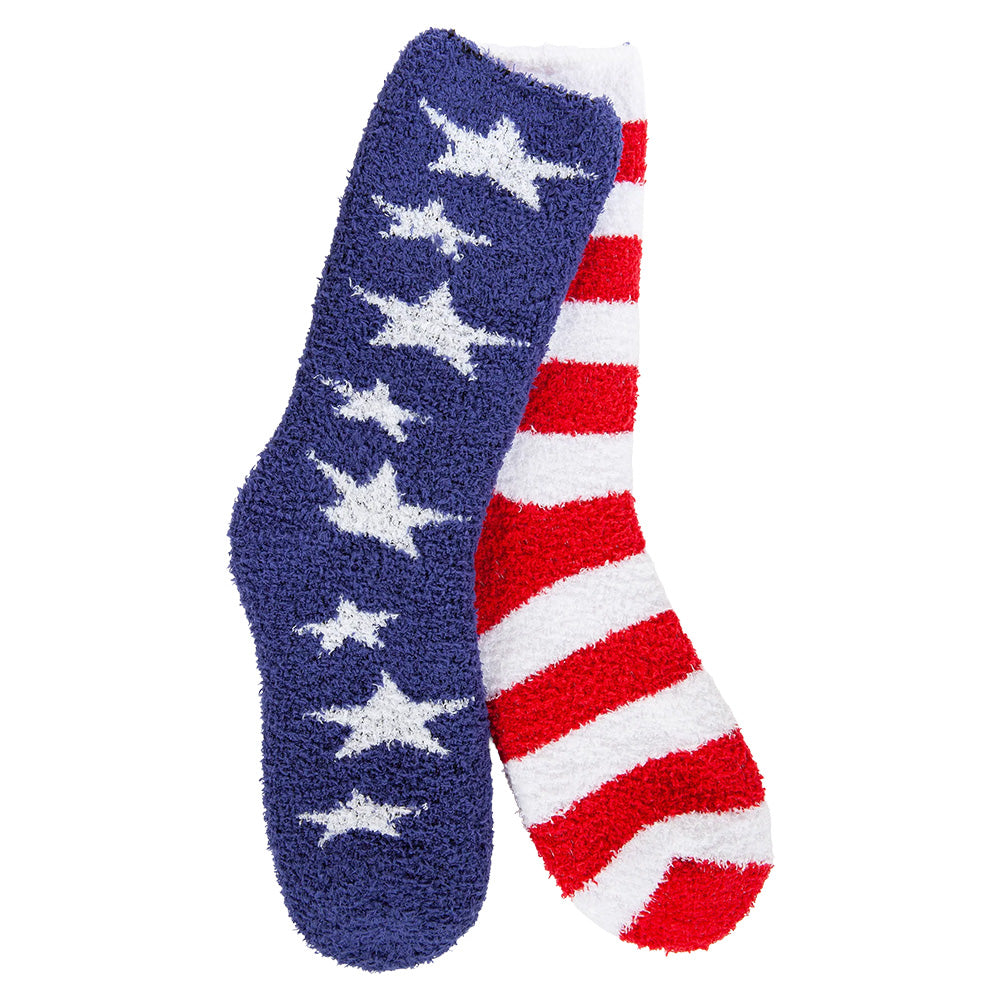 Worlds Softest Socks Cozy Crew Americana Socks