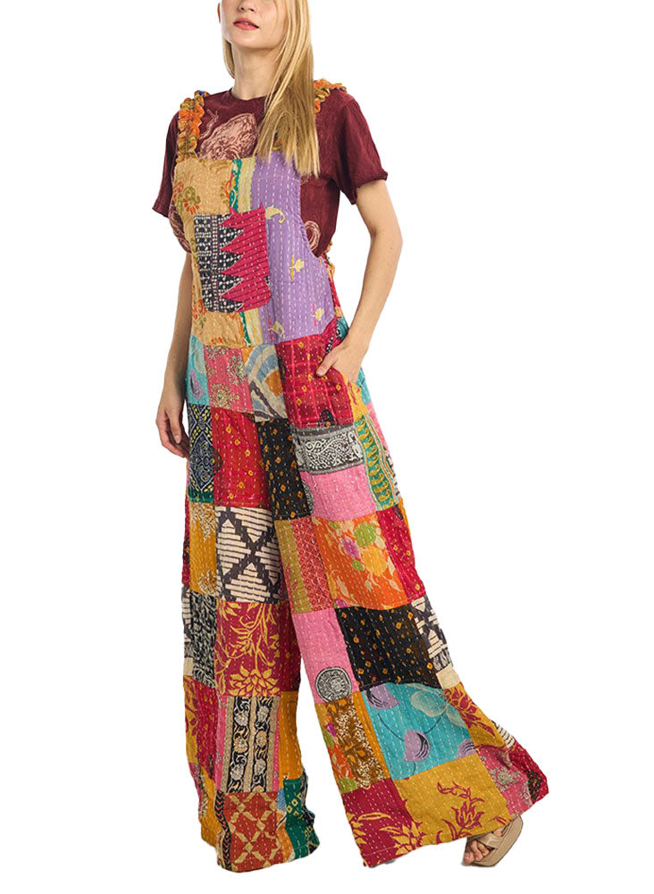 Kathmandu Imports Patchwork Cotton Jumpsuit