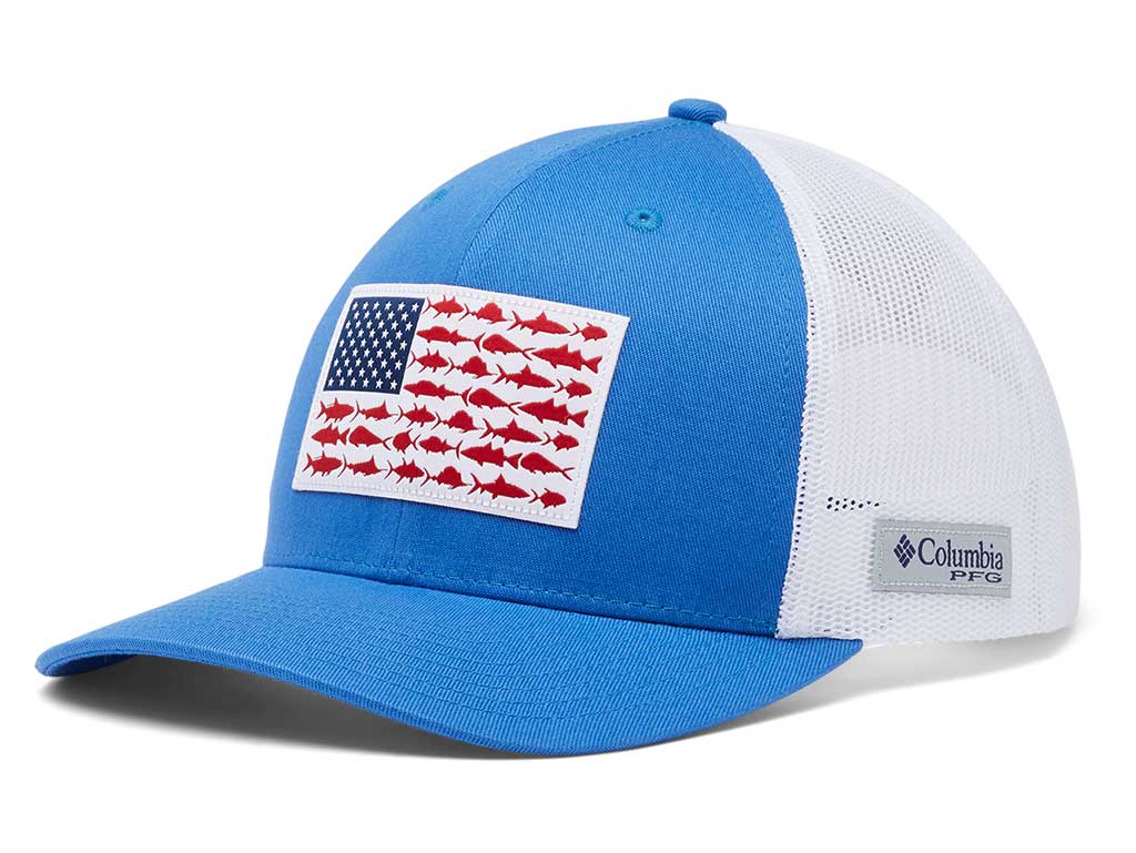 Columbia Sportswear PFG Fish Flag Mesh Snap Back