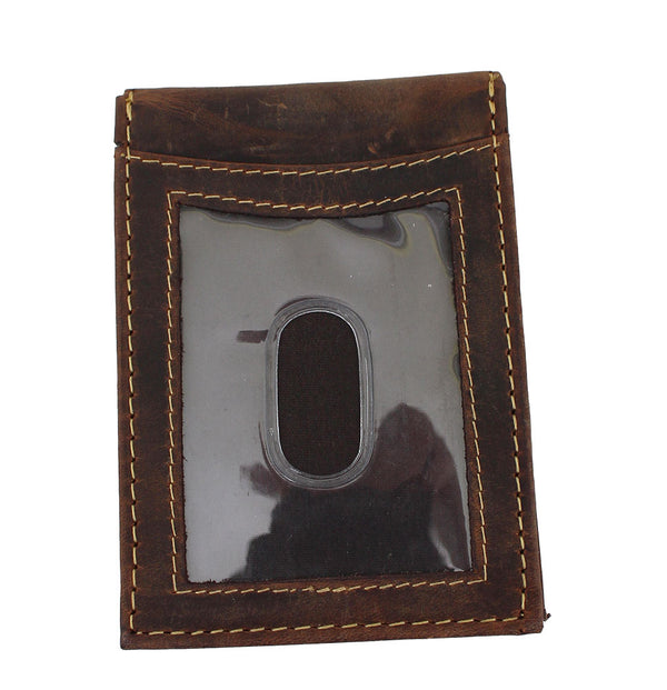 Paul And Taylor RFID Leather Bi-Fold Money Clip