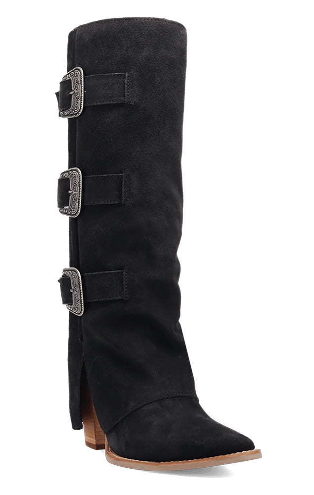 Dingo Women's Buckle Bunny Cuffed Western Boot