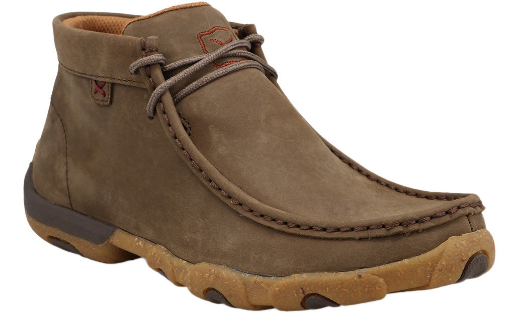 Twisted X Women's Chukka Driving Moc Rice Husk Blend85 Leather