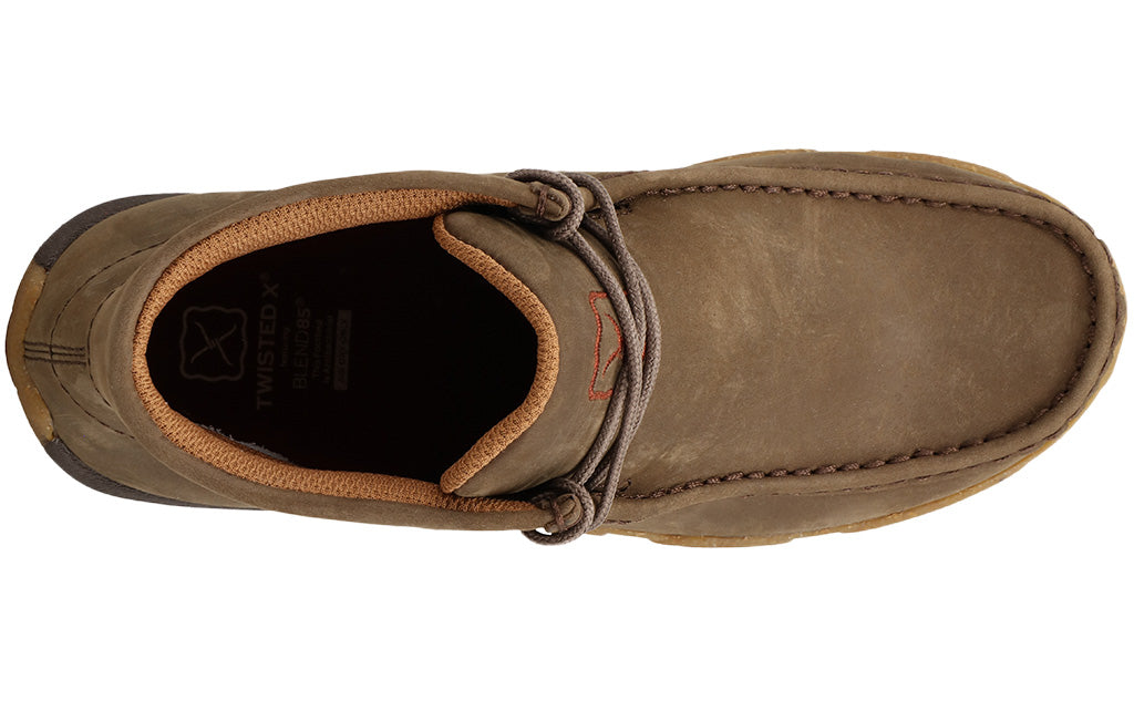 Twisted X Women's Chukka Driving Moc Rice Husk Blend85 Leather
