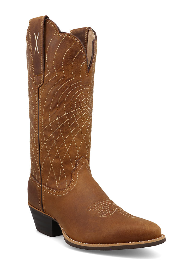 Twisted X Women's 12 Inch Wester Boot Calf Stretch CellSole