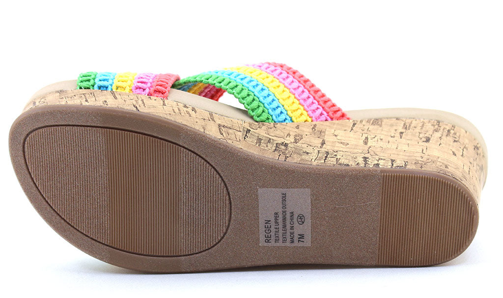 Jellypop Women's Regan Slide Wedge Sandal