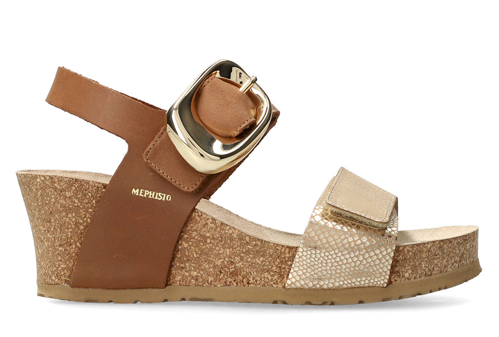 Mephisto Women's Leandre Wedge Strappy Sandal
