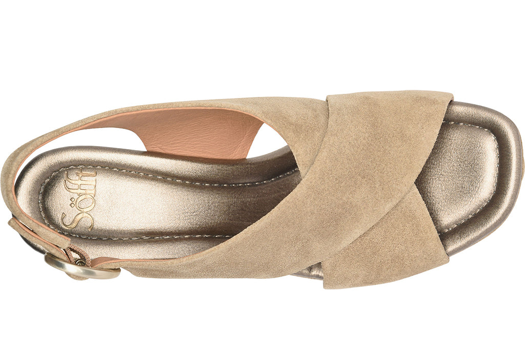 Sofft Women's Isabeth Slip-Resistant Slingback Wedge Sandal