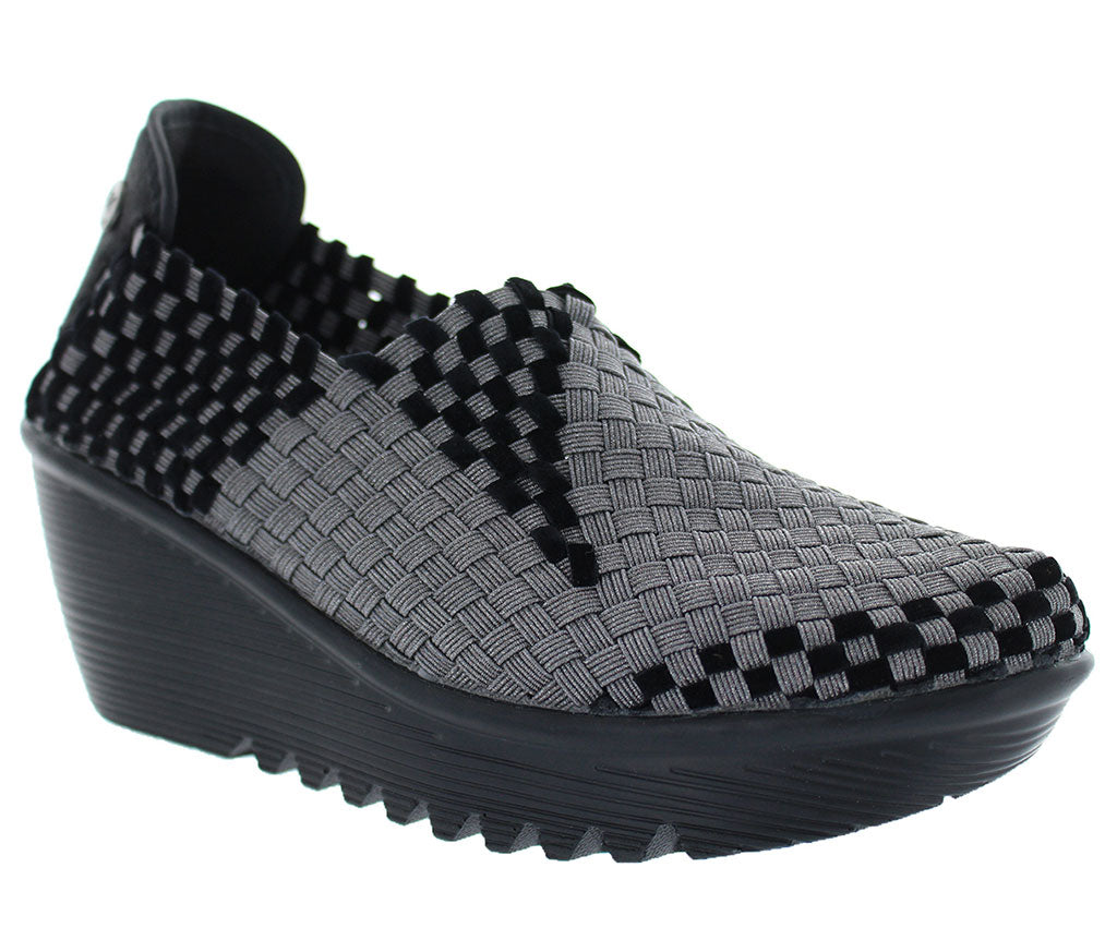 Bernie Mev Women's Gem Woven Mary Jane Wedge