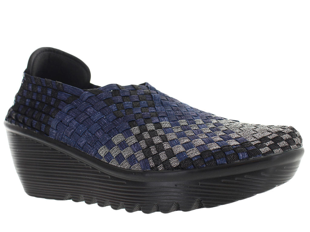 Bernie Mev Women's Gem Woven Mary Jane Wedge