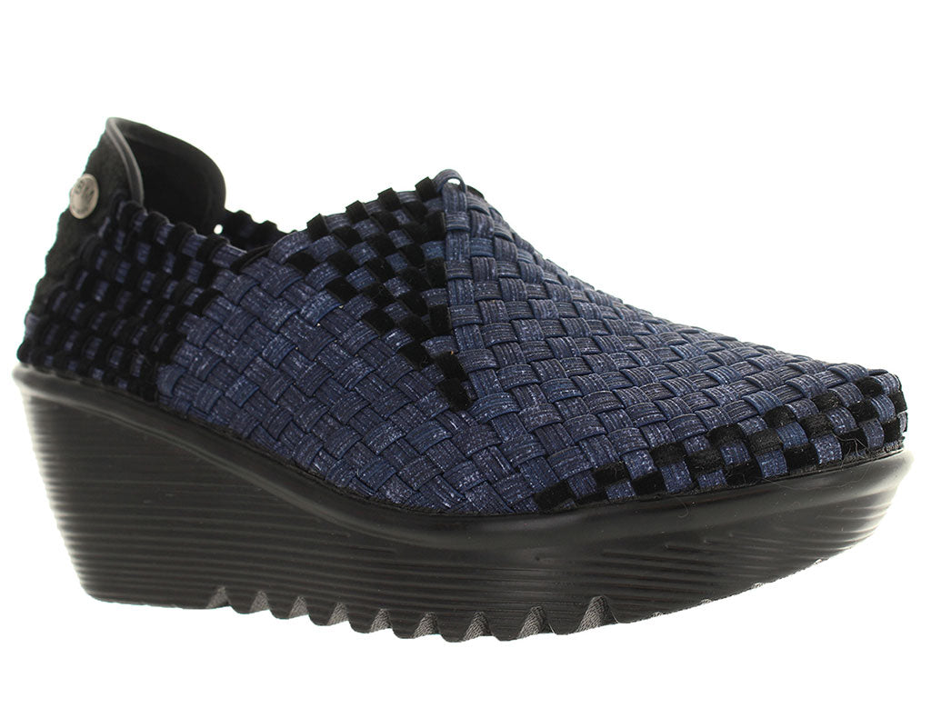 Bernie Mev Women's Gem Woven Mary Jane Wedge
