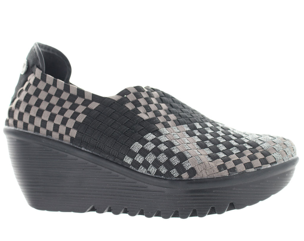 Bernie Mev Women's Gem Woven Mary Jane Wedge