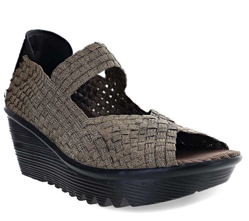 Bernie Mev Women's Halle Open Toe Mary Jane Wedge