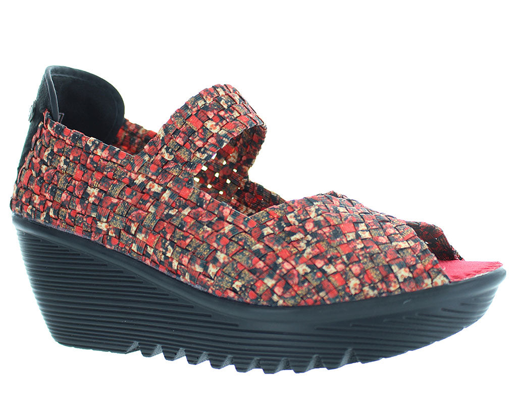 Bernie Mev Women's Halle Open Toe Mary Jane Wedge