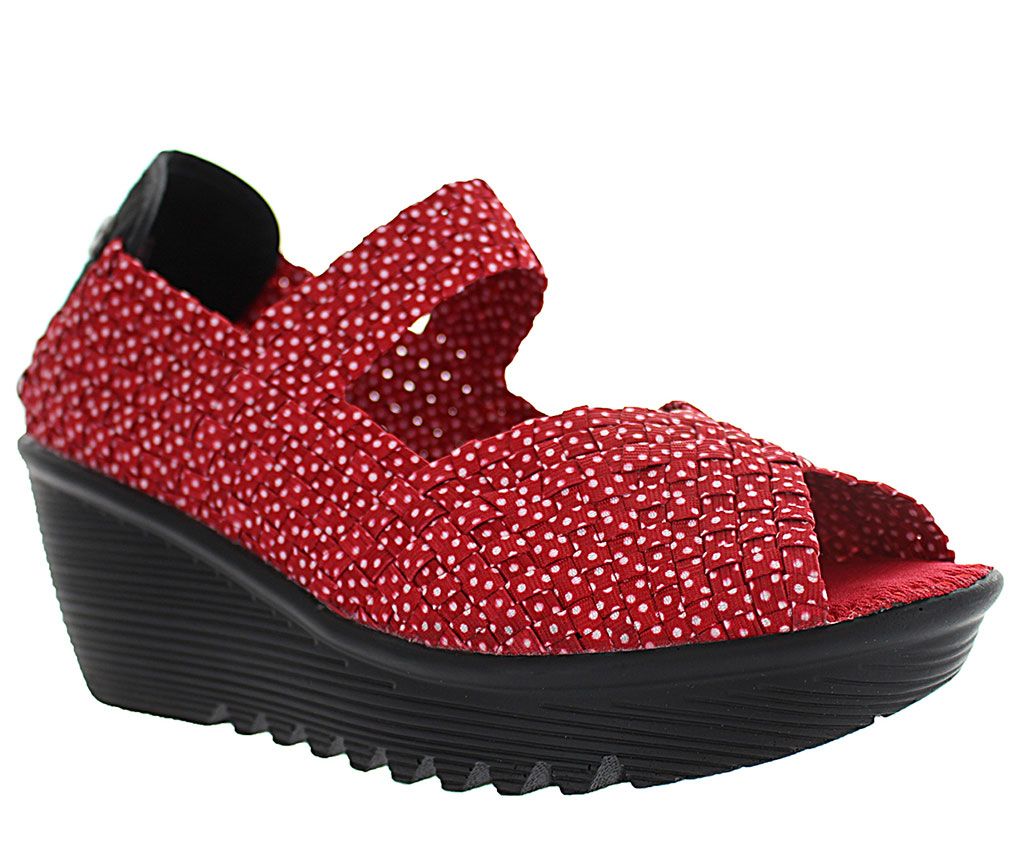 Bernie Mev Women's Halle Open Toe Mary Jane Wedge