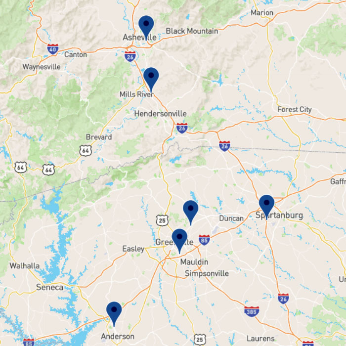 Map of Houser Shoes stores