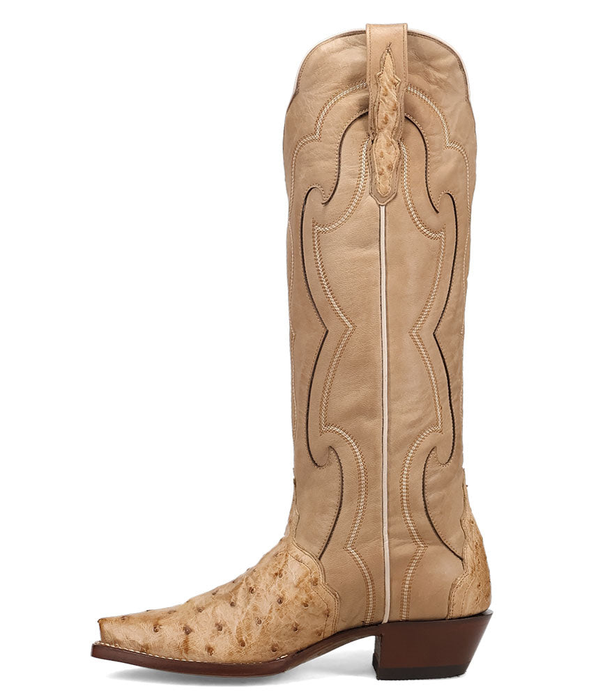 Dan Post Women's Maravilla Exotic Ostrich Heeled Boot