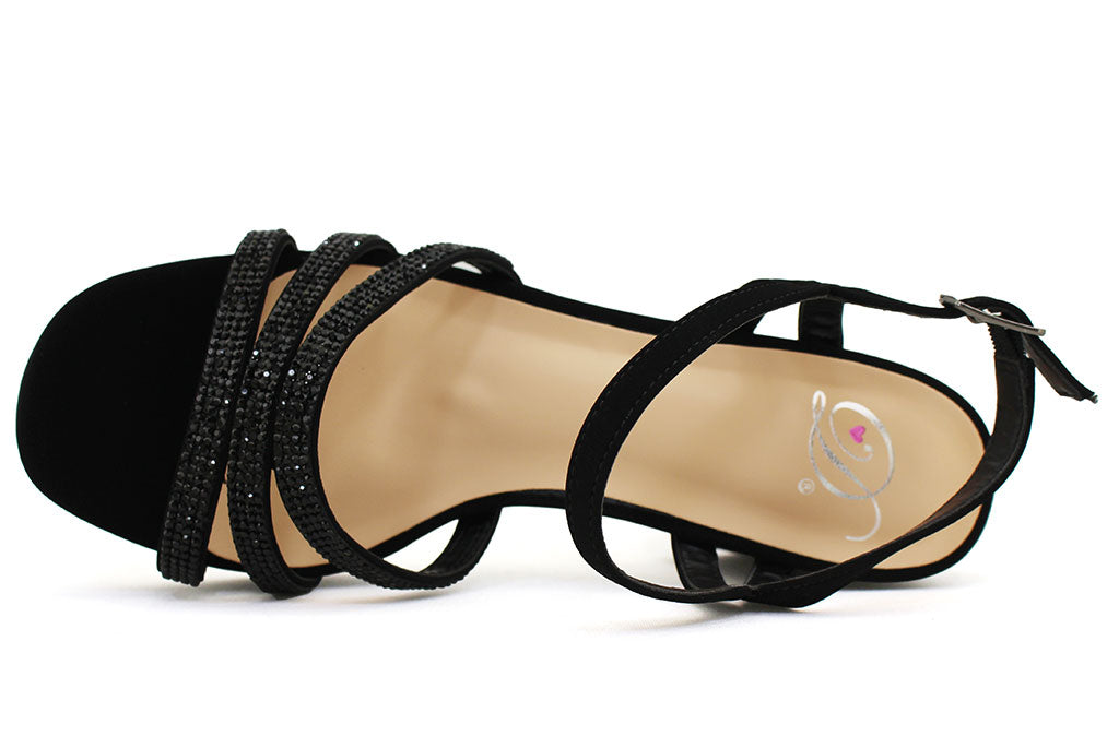 My Delicious Shoes Women's Icarus Rhinestone Strappy Sandals