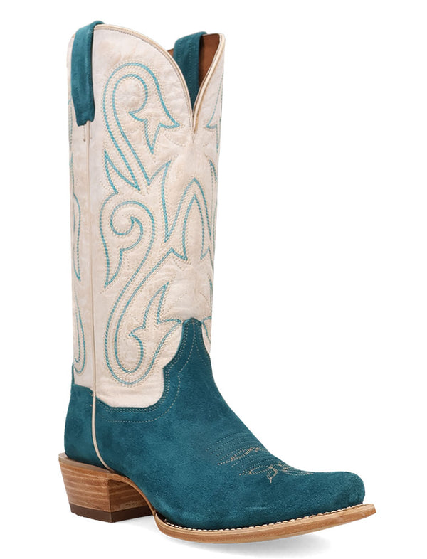 Dan Post Women's Lanessa Suede Foot Western Leather Boot