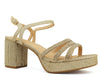 My Delicious Shoes Women's Icarus Rhinestone Strappy Sandals