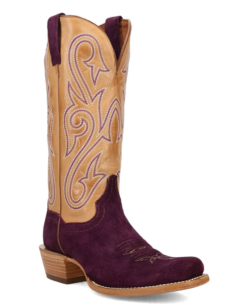Dan Post Women's Lanessa Suede Foot Western Leather Boot