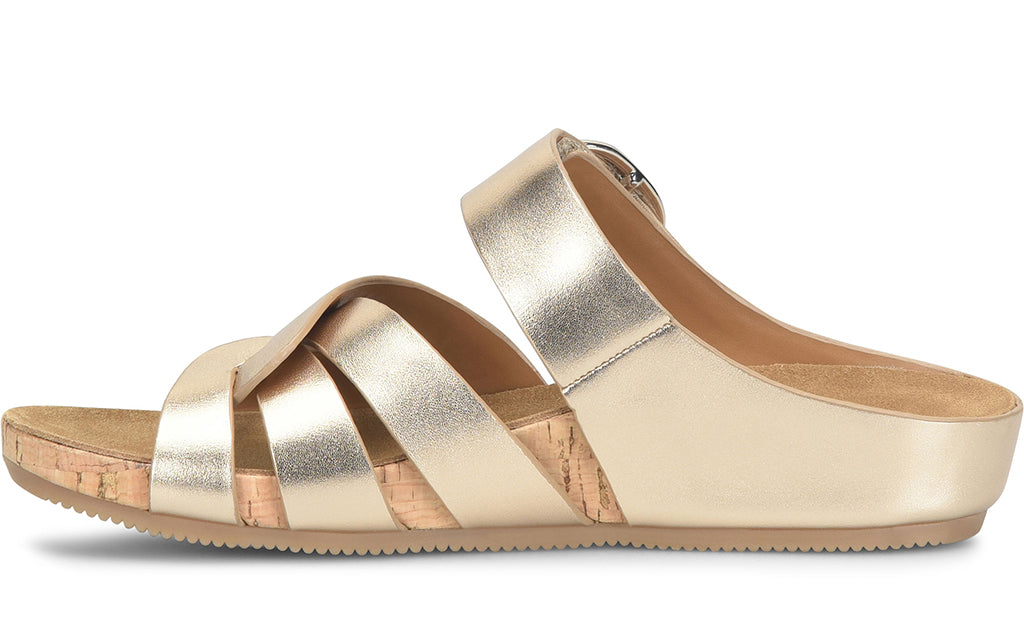 Comfortiva Women's Gianna Low Wedge Slide Sandal