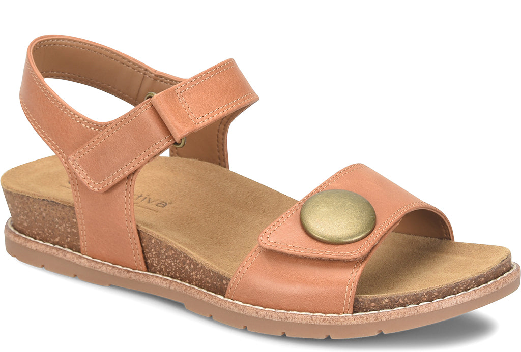 Comfortiva Women's Gwen Slip-Resistant Low Wedge Sandal