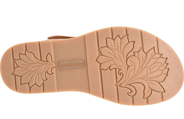 Comfortiva Women's Gwen Slip-Resistant Low Wedge Sandal