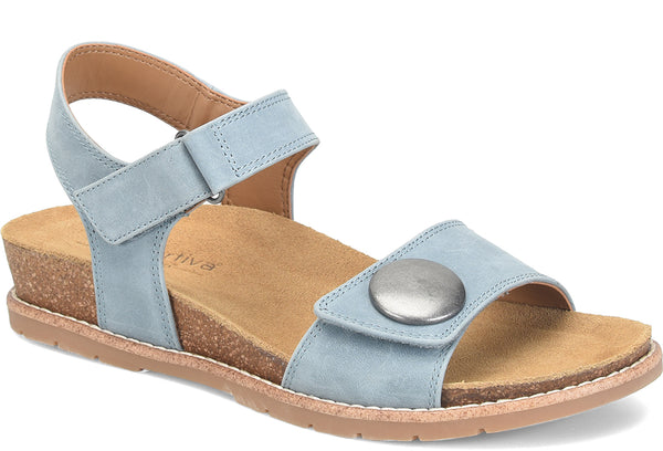 Comfortiva Women's Gwen Slip-Resistant Low Wedge Sandal