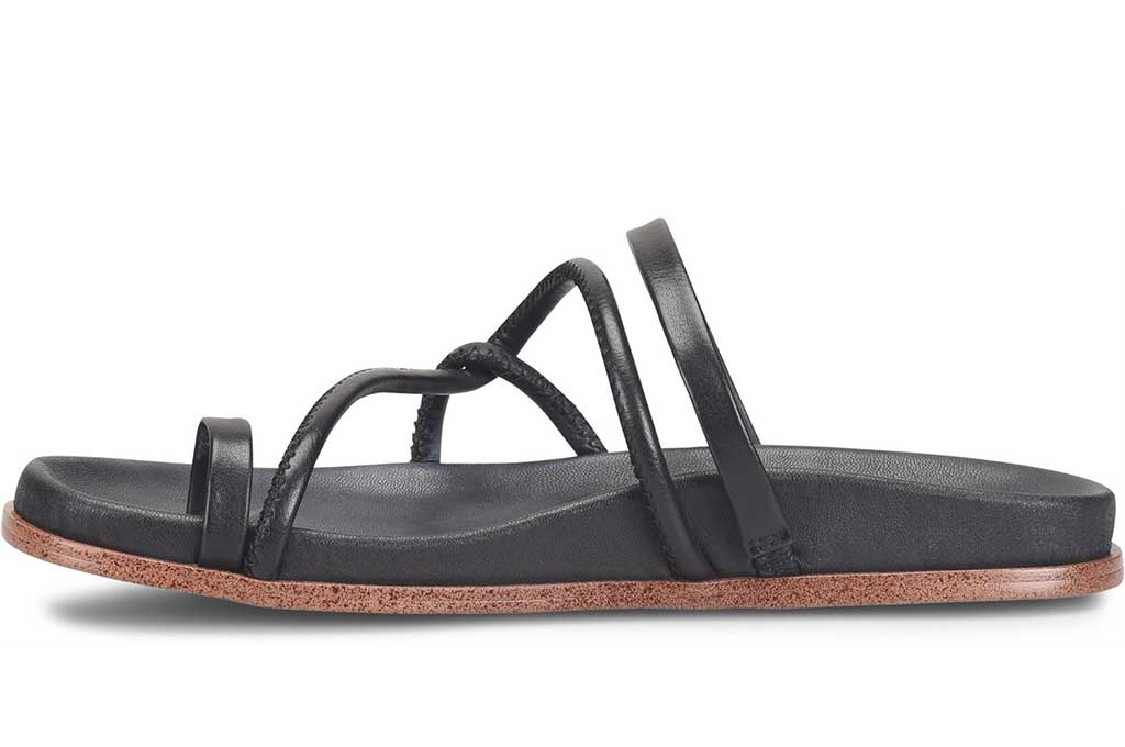 Korks Women's Audra Asymmetrical Strappy Slide Sandals