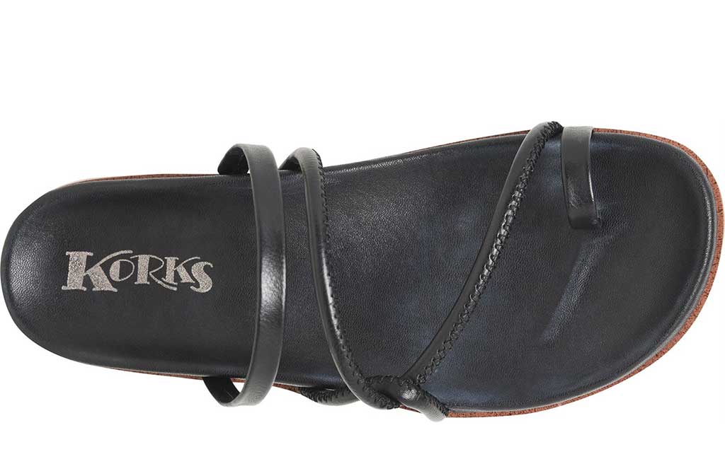 Korks Women's Audra Asymmetrical Strappy Slide Sandals