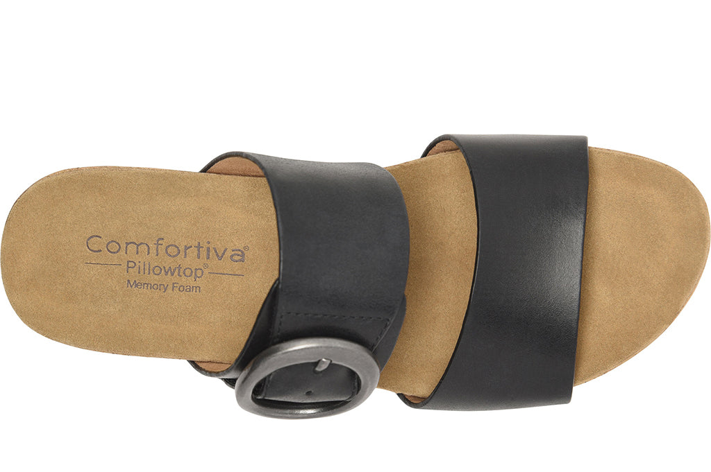 Comfortiva Women's Elizabeth Wedge Slide Sandal