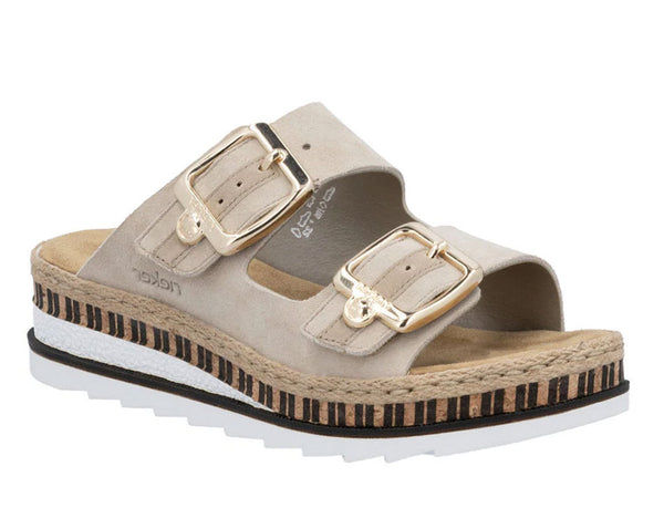 Rieker Women's Regina V7955 Slide Wedge Sandal