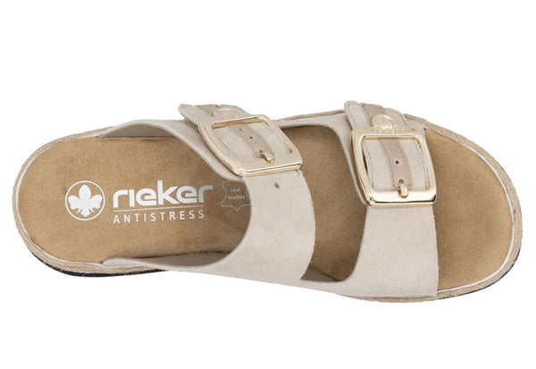 Rieker Women's Regina V7955 Slide Wedge Sandal