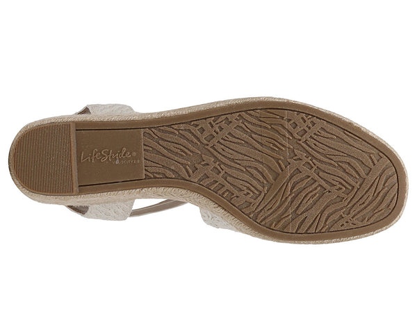 LifeStride Women's Patience Espadrille Wedge Sandal