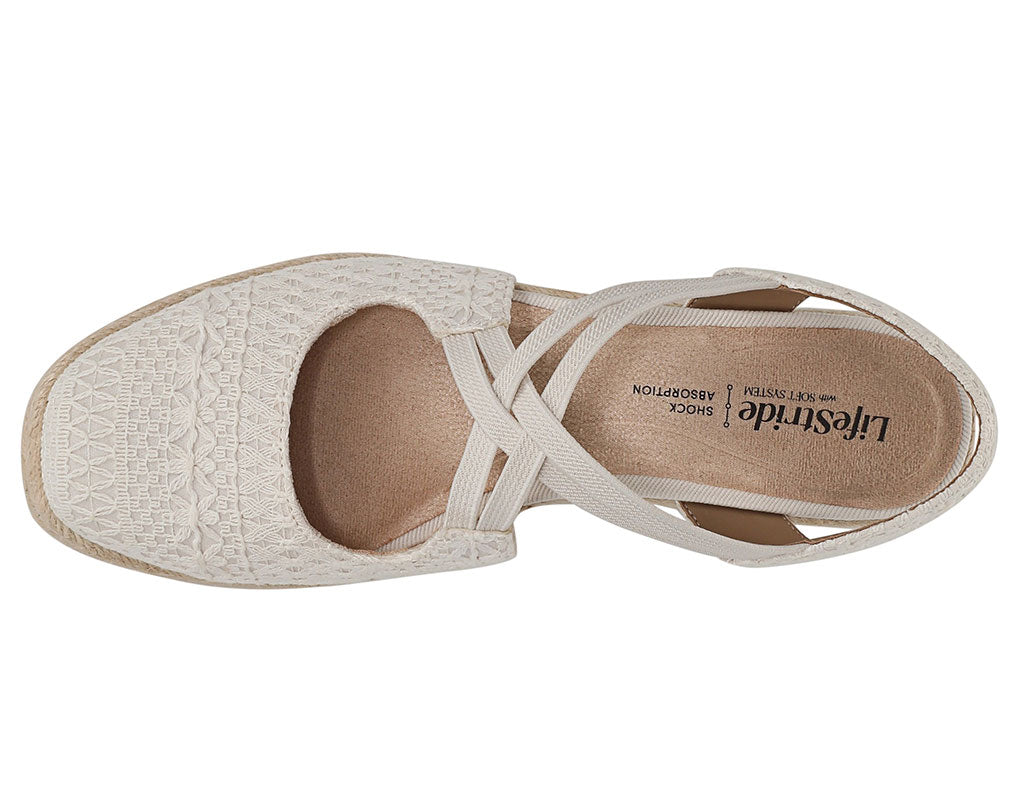 LifeStride Women's Patience Espadrille Wedge Sandal